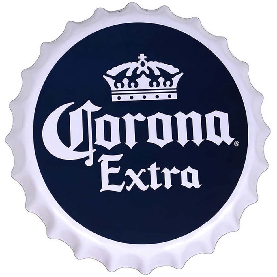 Corona Extra bottle cap Metal Sign - 15" x 12"