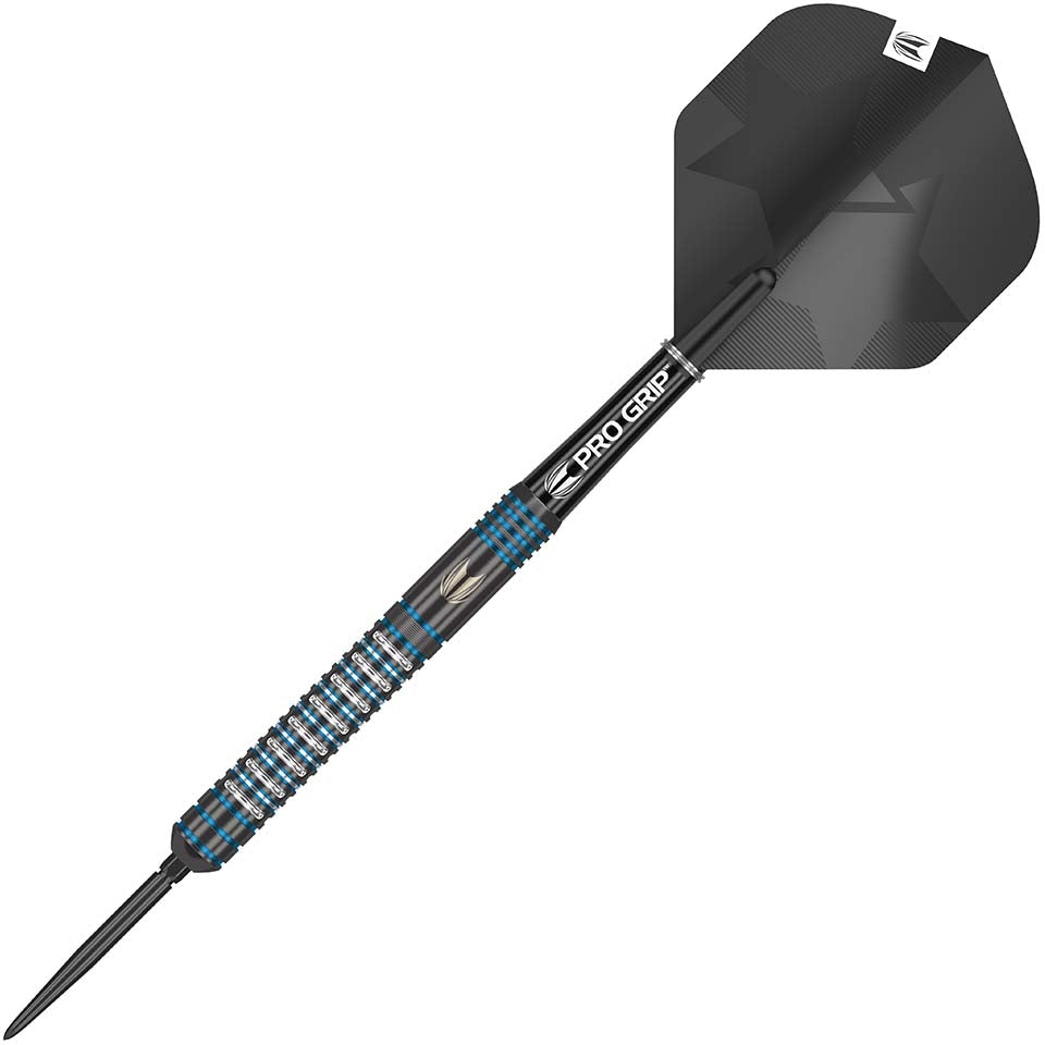 Target Adrian Lewis Black Swiss Point Steel Tip Darts - 26gm