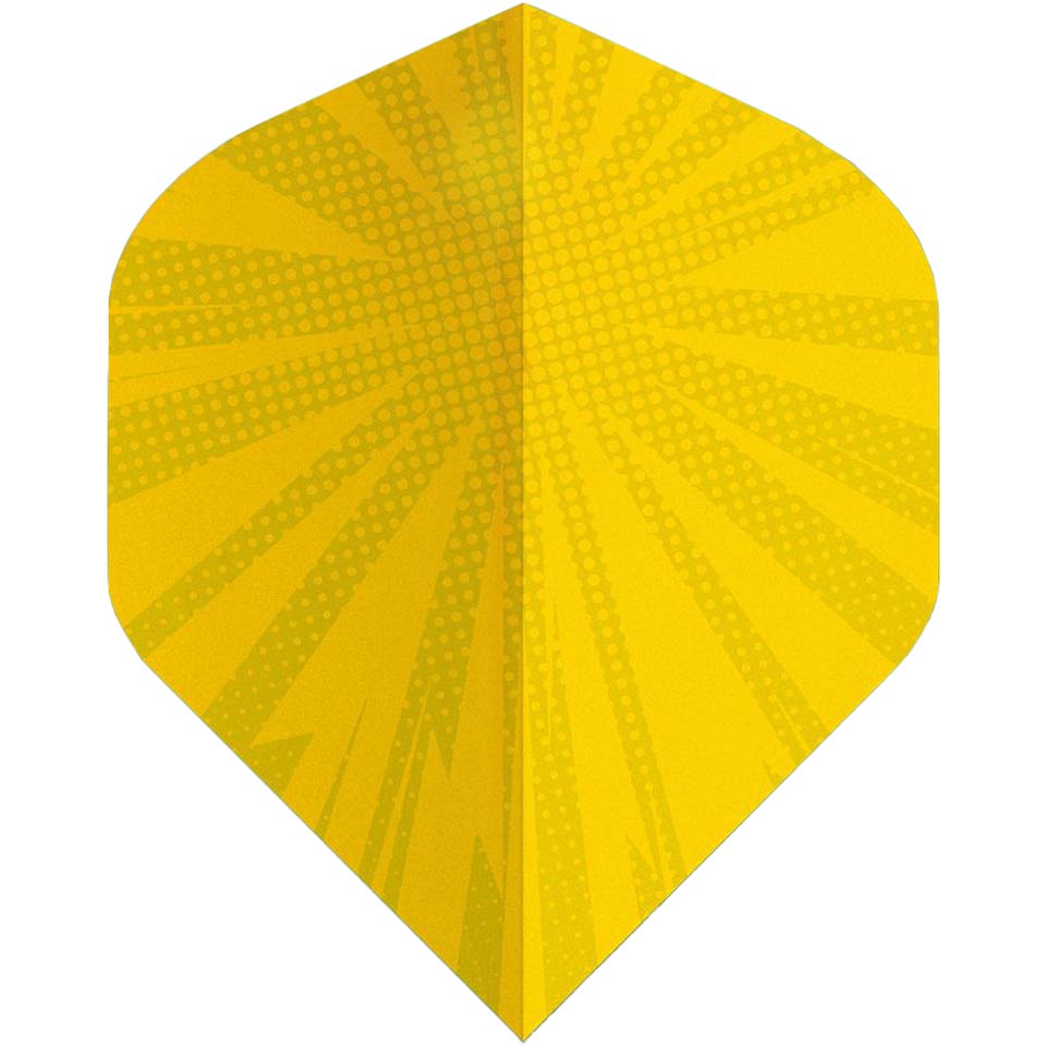 Deadeye Metro Flare Dart Flights - Standard Yellow