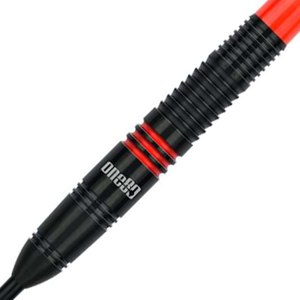 One80 Raise B Steel Tip Darts - 23gm Red