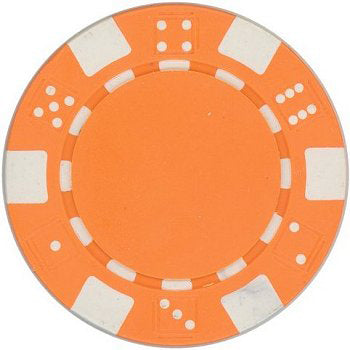 100 Orange 2-Tone Clay Composite Poker Chips