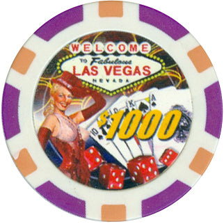 Lady Las Vegas Poker Chips