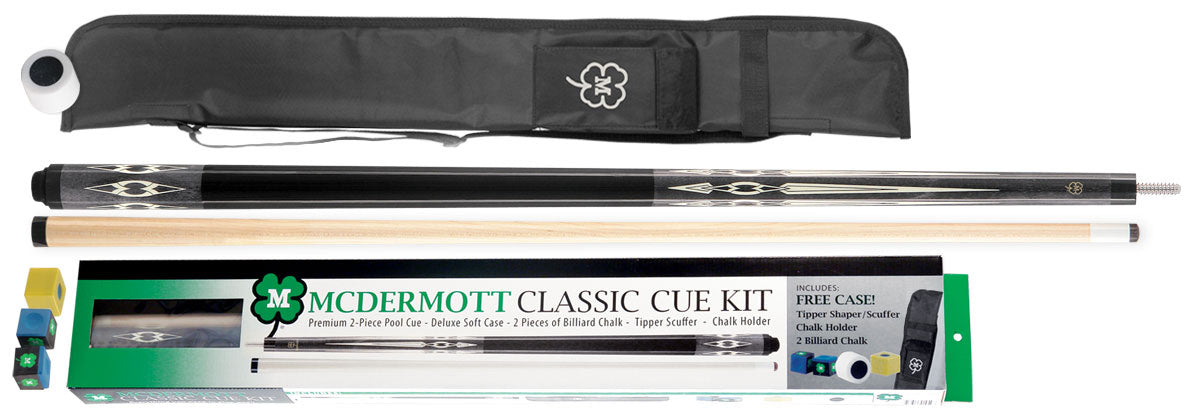 McDermott Classic Series Billiard Cue Kit 4 -19oz