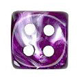 12mm Round Corner Mini Swirl Opaque Dice - Purple