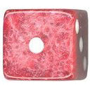 16mm Square Corner Marbleized Dice - Red