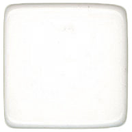 16mm Square Corner Blank Dice - White
