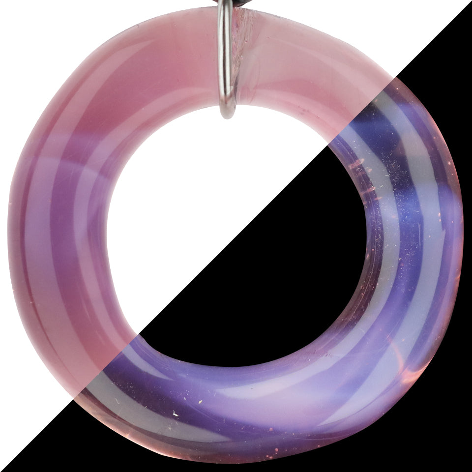 Lucky Blown Glass Dart Ring - Breast Cancer Awareness