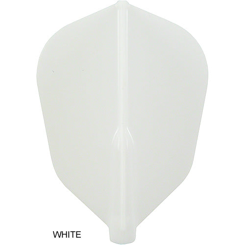 Fit Flight Air Dart Flights - Super Shape White
