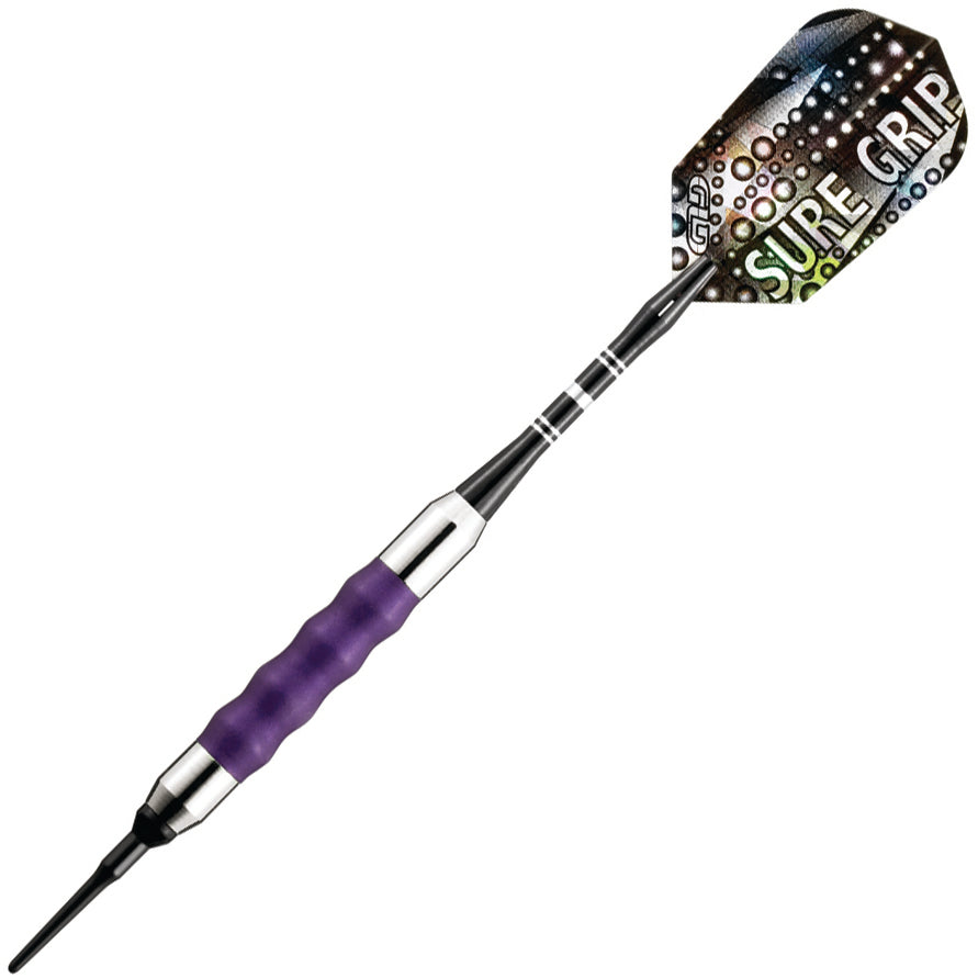 GLD Sure Grip Soft Tip Darts - Purple 16gm