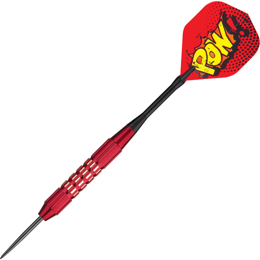 GLD Comix Coated Brass Steel Tip Darts - Red 22gm
