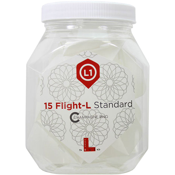 L-Style Pro Soft Flights - L1 / Standard White 5 Sets