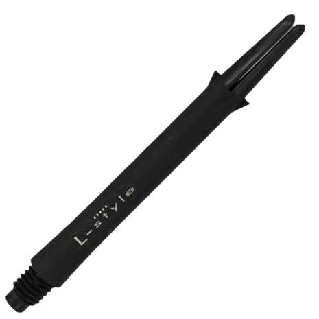 L-Style L-Shaft Carbon Locked Dart Shafts - 330 Medium Black