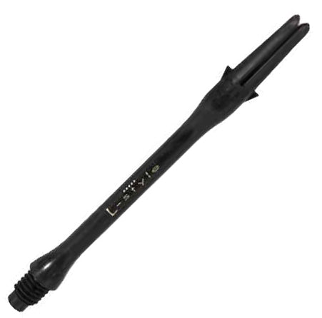 L-Style L-Shaft Carbon Locked Slim Dart Shafts - 440 Long Black