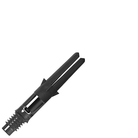 L-Style L-Shaft Carbon Silent Straight Dart Shafts - 130 XShort Clear Black