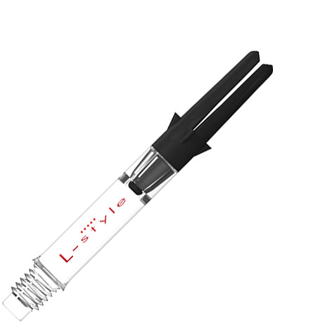 L-Style L-Shaft Carbon Silent Straight Spinning Dart Shafts - Inbetween Clear