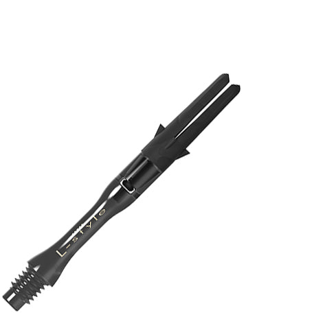 L-Style L-Shaft Carbon Silent Slim Dart Shafts - 300 Inbetween Clear Black