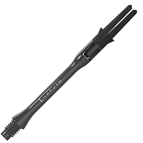 L-Style L-Shaft Carbon Silent Slim Dart Shafts - 440 Long Clear Black