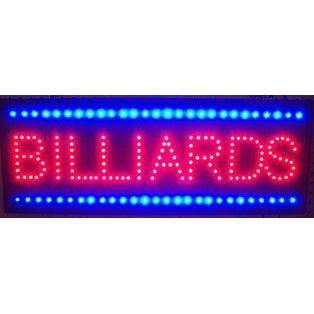 Led Billiards Sign