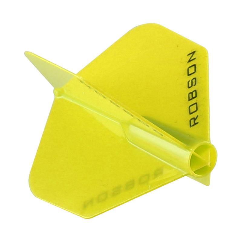 Robson Plus Dart Flights - Shape Yellow