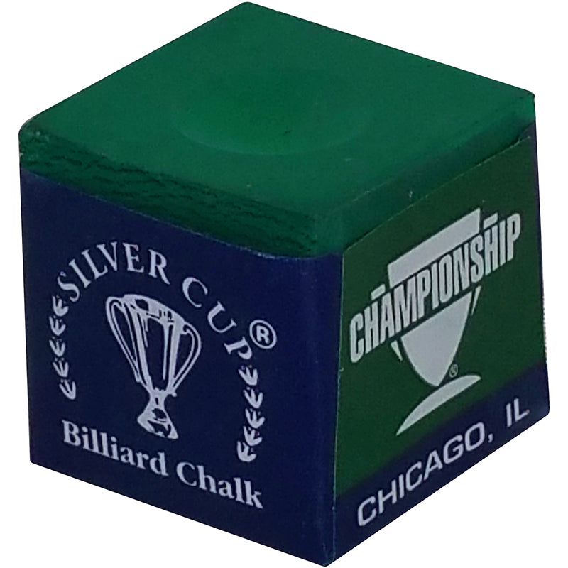 Silver Cup Cue Chalk - Championship Tournament Green