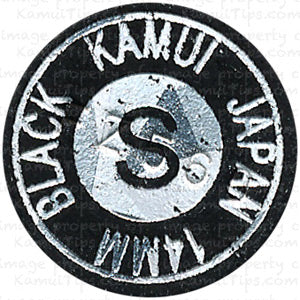1 Kamui Black Billiard Cue Tip - Soft 14mm