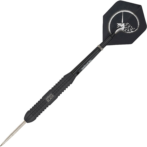 Unicorn Core Plus Black Brass Steel Tip Darts - 22gm